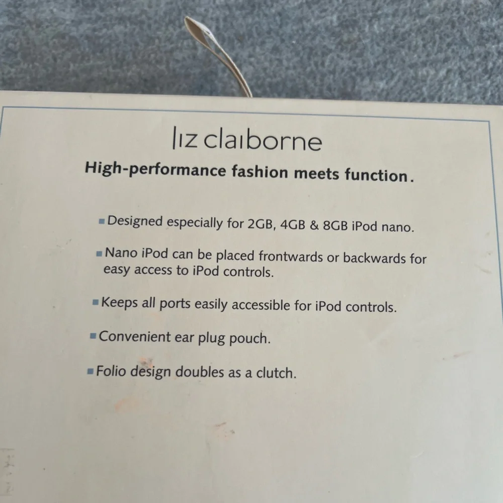 Liz Claiborne Animal Print Clutch Wristlet‎ for IPod Nano Vintage Classic New